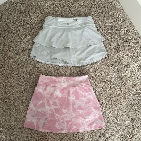 Athleta Girls Skort Bundle (2) Pink and White Athleisure Preppy - Picture 5 of 9